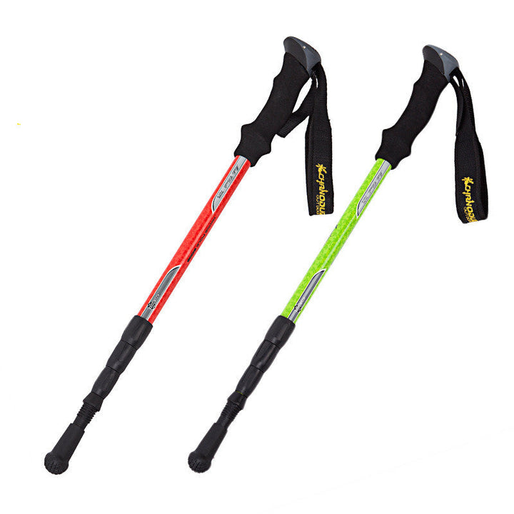 Unleash Your Adventure with the Four Section Telescopic Trekking Pole