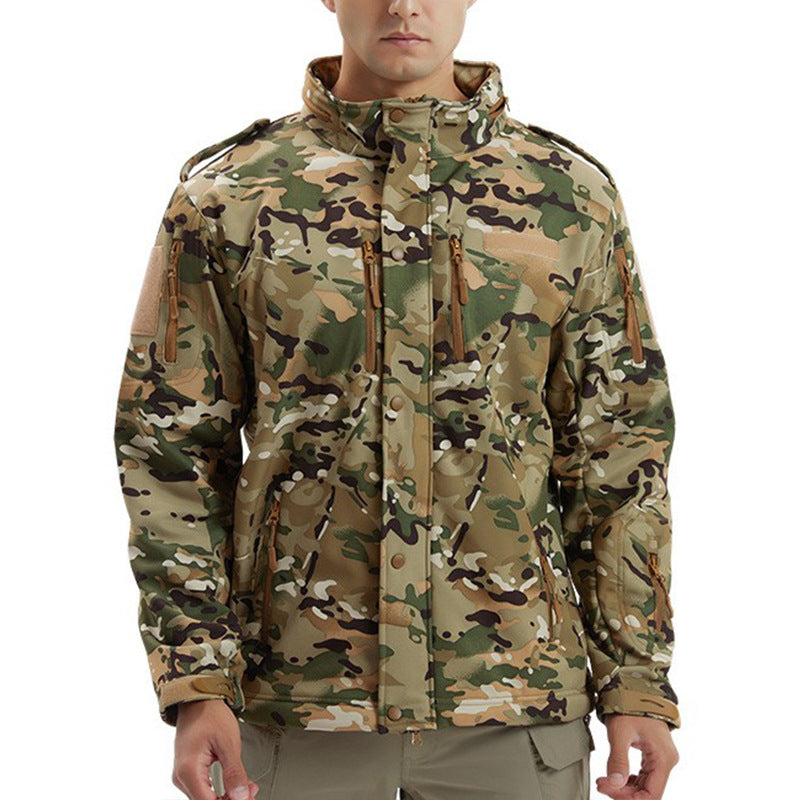 Men's Camouflage Fleece Softshell Jacket: Your Ultimate Outdoor Companion
