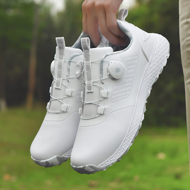 Step Up Your Golf Game with Couple Waterproof Spiked Golf Shoes