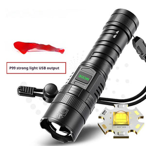 Illuminate Your Adventures with the USB Rechargeable Zoom Camping Flashlight